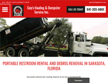 Tablet Screenshot of dumpsterssarasota.com